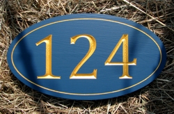 House sign for large house number